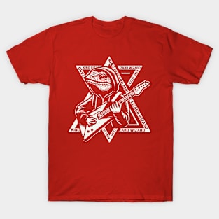 Lizard Wizard Vintage Psychedelic Fan Art T-Shirt